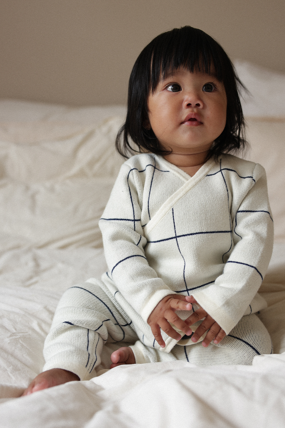 Onepiece Wrap - Navy/Cream
