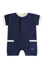 League Romper - Navy
