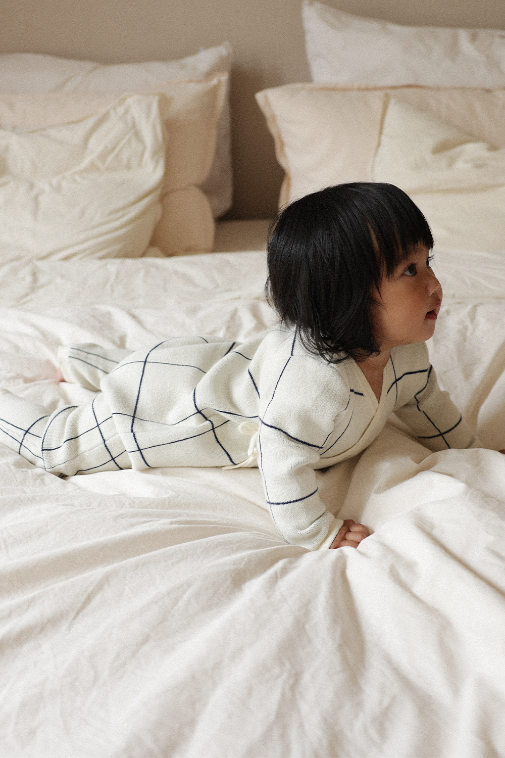 Onepiece Wrap - Navy/Cream