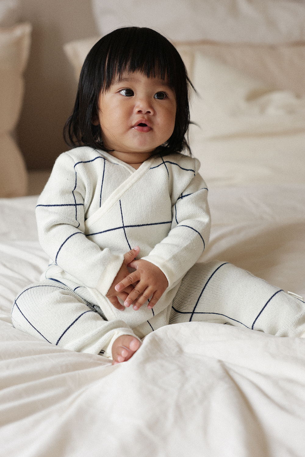 Onepiece Wrap - Navy/Cream