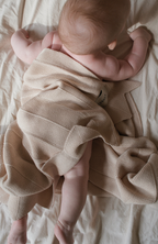 Chevron Knit Blanket - Sand