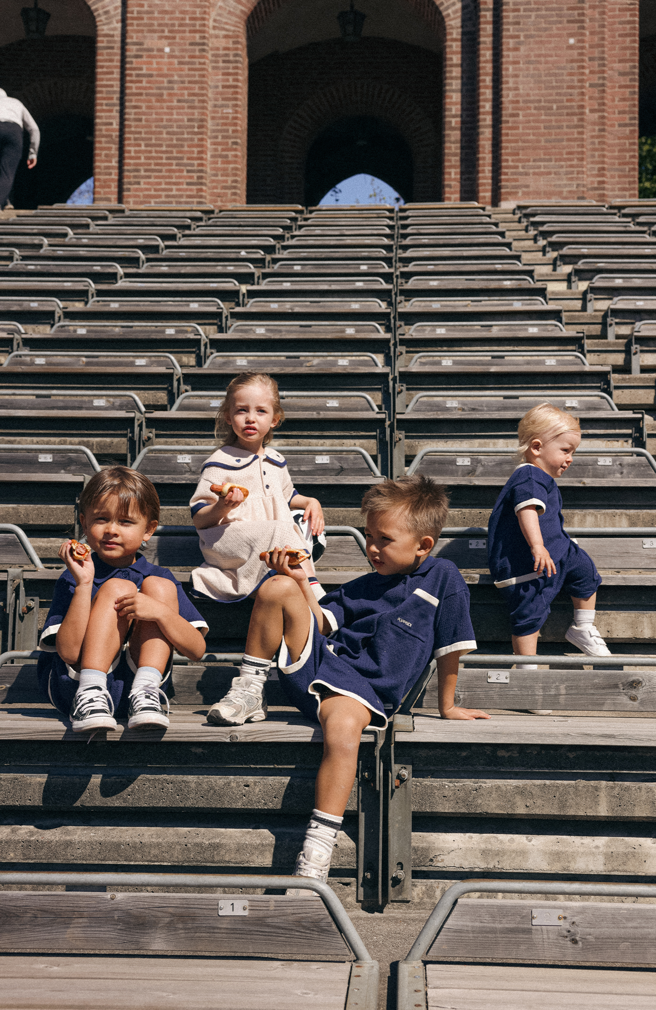 League Romper - Navy