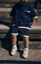League Collar Shirt - Navy