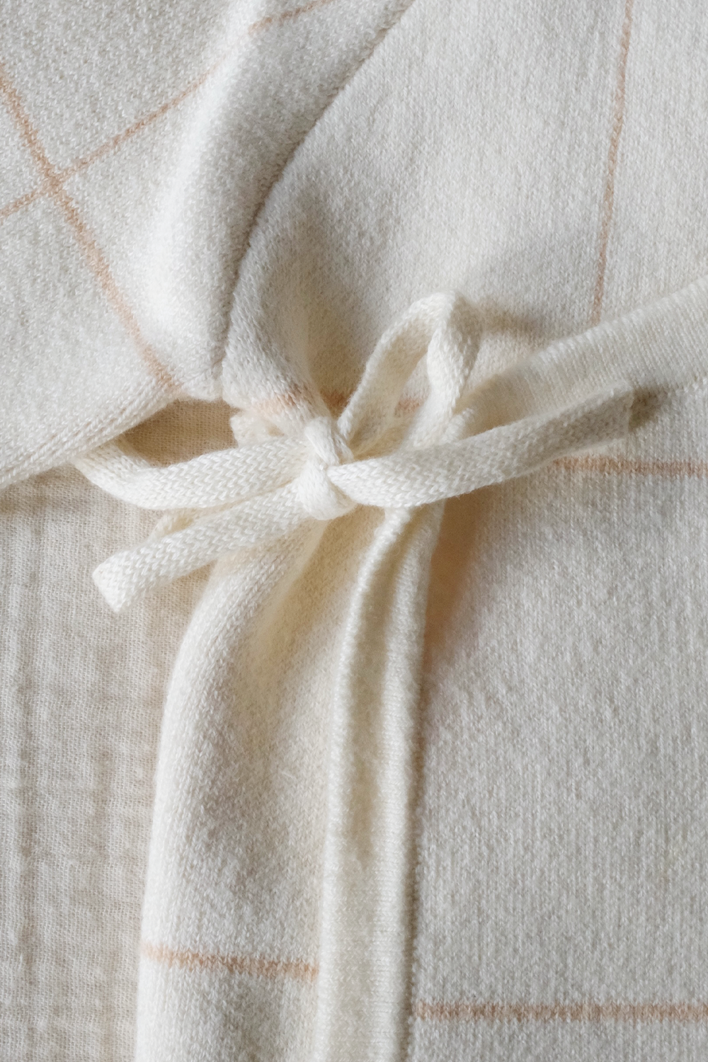 Wrap Cardigan - Beige/Cream