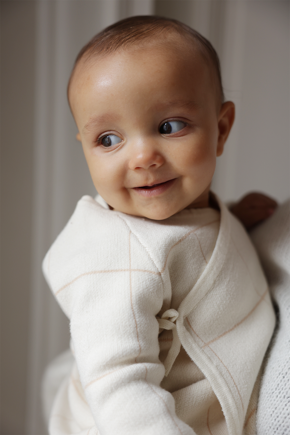 Wrap Cardigan - Beige/Cream